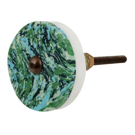 Green Texture Stone Dresser knob